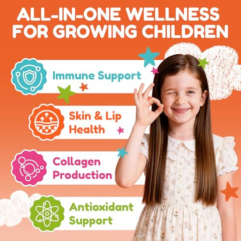 Lamginy L-Lysine Liqud Drops 1000Mg L-Lysine For Kids & Adults With Calcium Complex Gaba Vitamins Skin & Lip Health Immune & Collagen Production Support Non-Gmo Natural Cherry & Orange Flavor 2 Fl Oz