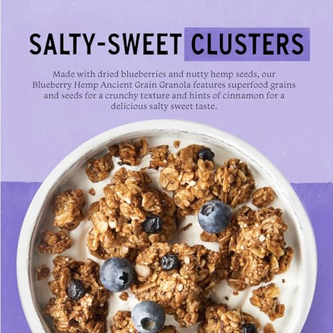 Purely Elizabeth Ancient Grain Granola Cereal Blueberry Hemp, 12oz