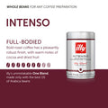 Illy Intenso Whole Bean Coffee Dark Roast Intense, Robust And Full Flavored With Notes Of Deep Cocoa, 100% Arabica Coffee,No Preservatives 8.8 Ounce Pack Of