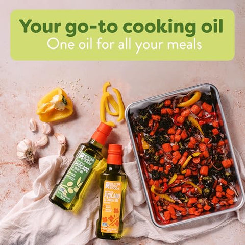 BetterBody Foods Refined Avocado Olive Oil 50/50 Blend, Non-GMO Cooking Oil, Gluten Free, Kosher, Frying, Baking, 500 mL, 16.9 Fl Oz