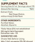 Red Sage A120 (2pcs) Alcohol Herbal Extract Tincture, Concentrated Liquid Drops Natural Red Sage (Salvia Miltiorrhiza) Dried Root (2x4 fl oz)