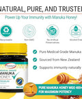 ManukaGuardÃ‚Â® Medical Grade Manuka Honey MGO 400+ | 100% Authentic New Zealand Manuka Honey | Healing Honey for Immunity Boost | 8.8 oz