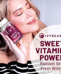 Ivybears Extra-Strength Hair + Skin Glow Gummies Bundle â€“ 10X Biotin + Collagen â€“ Stronger Hair Radiant Skin Youthful Glow â€“ 100% Natural Flavors - Vegan Beauty Formula â€“ Made In Germany â€“ 2X60 Count