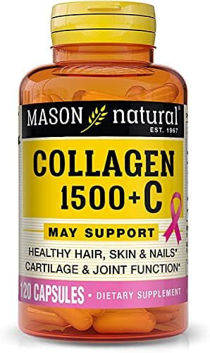 Mason Natural Collagen Plus Vitamin C 1480 Mg 120 Capsules