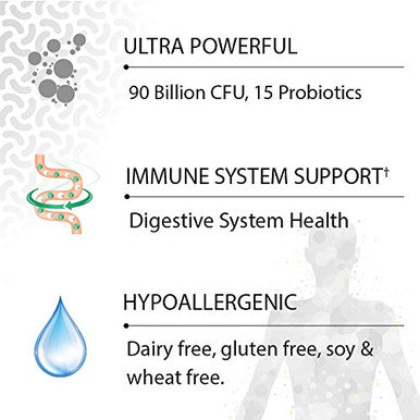 Garden Of Life Dr. Formulated Probiotics Once Daily Ultra - 90 Billion Cfu - Daily Probiotic For Colon & Immune Support 30 Vegetarian Capsules