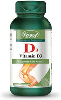 VORST Vitamin D3 25mcg 1000 IU 120 Capsules | Supplements for Bone Growth & Dental Health | 1 Bottle