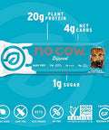No Cow Chocolate Salted Caramel Dipped Protein Bar 2.12 Oz