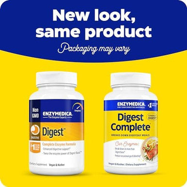 Enzymedica Digest Fullrange Everyday Digestive Enzymes Fastacting Gas & Bloating Relief 90 Count