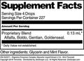 Terravita Digestive Enzymes Complex Glycerite Liquid Extract (1:5) - Mint Flavored (1 Oz, Zin: 522371)