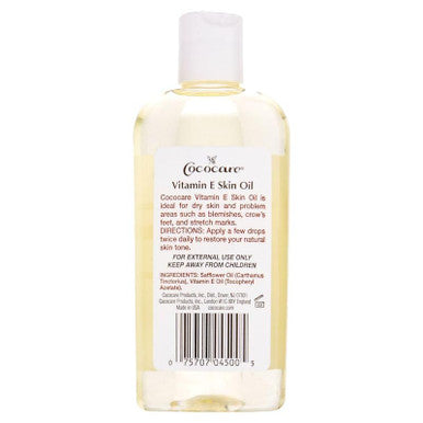 Cococare Vitamin E Skin Oil Maximum Moisture For Dry Skin Scar And Wrinkle Reduction Skin Oil 4 Oz