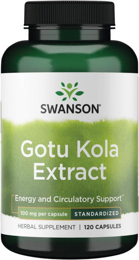 Swanson Gotu Kola (Standardized) 100 Milligrams 120 Capsules