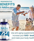 Nad+ Supplement 1500 Mg - 120 Capsules True Nad+ & Resveratrol, Nmn Alternative For Anti-Aging, Antioxidant Support, Metabolism & Energy Boost