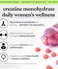 Lemme Creatine Monohydrate Gummies For Women And Men 5G Dose To Support Lean Muscle Strength Recovery Cognitive Health W/Ginseng For Absorption Sour Strawberry Nsf Certified 60 Gummies