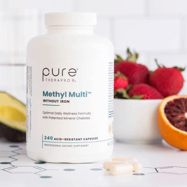 Methyl Multi Without Iron 240 Vegetable Capsules This Vegan Formula Features Activated Vitamin Cofactors and Folate as Quatrefolic 5MTHF Patented Albion TRAACS Chelated Mineral Complexes