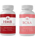 PURE ORIGINAL INGREDIENTS Hmb And Bcaa Bundle, 100 Capsules Each, Always Pure, No Additives Or Fillers