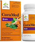 Terry Naturally Curamed Brain Dietary Supplement To Support Clarity & Focus Brain Health Supplement With Curcumin & Turmeric Essential Oil To Aid Concentration 60 Softgels