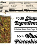 South 40 Snacks Pistachio and Mixed Nut Bar, Extra Crunchy Nut Snack Bar, Simple Ingredients, Honey and Sugar, Unique Delicious Healthy Nut Clusters, Individually Wrapped (40g Bar, Pack of 12)