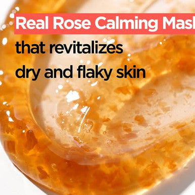 Isntree Real Rose Calming Face Mask 3.38 Fl. Oz. Moisturizing Nourishing & Soothing 60% Damask Rose Water Amino Acids Complex Hyaluronic Acid