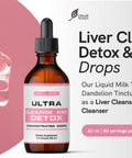 Liver Cleanse Detox & Repair Drops with Milk Thistle Extract, Dandelion Root Extract & Artichoke Extract. A Liver Support & Liver Health Formula. A Colon Cleanser and Liver Detox Supplement