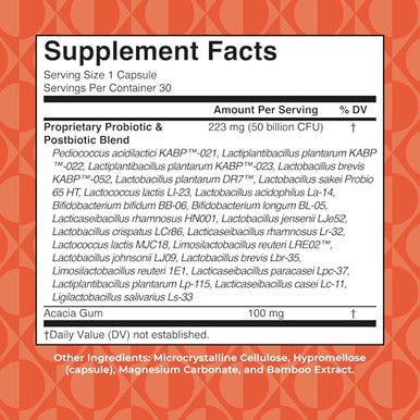 Maryruth's 3 In 1 Daily Health Probiotics + Postbiotics For Women 30 Ct