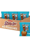 Kellogg's Scooby-Doo! Graham Cracker Snacks, Cinnamon, Made with Whole Grain, (1 Oz Bag), 40 Bags