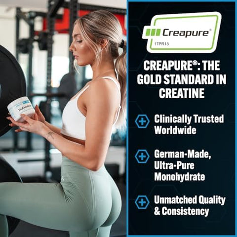 Pescience Trucreatine Creatine Monohydrate Powder Micronized Creapure Creatine For Women & Men Supports Muscle Growth Strength & Recovery Cognition 30 Servings Unflavored