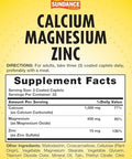Sundance Calcium Magnesium Zinc 100 Caplets Essential Mineral Supplement Vegetarian Nongmo And Gluten Formula