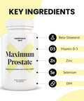 Maximum Prostate Supplements For Men 600 Mg Beta Sitosterol & 100 Mg Dim Supplement Per Serving Prostate Health Supplements For Men For Prostate Support & Bladder Control (60 Caps)
