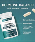 Calcium DGlucarate and 400mg DIM Supplement for Enhanced Estrogen Hormone Balance Vegan Gluten CDG Supplement (90 Servings) with Extra Strength DIM (90 Servings)
