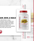 Metabolic Nutrition Hair Skin & Nails Maximum Potency Health And Wellness Solution 90 Tablets