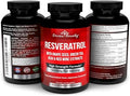 Divine Bounty Resveratrol Supplement - 1400Mg Extra Strength Formula With Grape Seed Extract, Green Tea Extract, Red Wine Extract - 60 Veggie Capsules