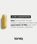 Ultra High Strength Milk Thistle Capsules - 25,000mg 50x Concentrated Extract - 80% Silymarin - Highly Purified and Highly Bioavailable Liver Support Supplement