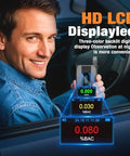 Diowner Rechargeable Breathalyzer 2026 Upgrade Breathalyzer With Lcd Digital Display & 10 Reusable Personal Mouthpieces Portable Alcohol Breathalyzer Tester With Advanced Sensor For Car/Home Use (Gray)