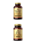 Solgar Vitamin C 1000 Mg 100 Vegetable Capsules - Antioxidant & Immune Support - Overall Health Zinc 50 Mg 100 Tablets - Zinc For Healthy Skin Taste & Vision