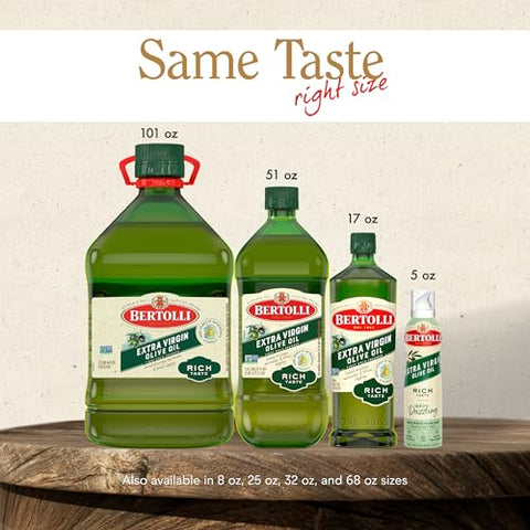 Bertolli Extra Virgin Olive Oil Spray, Rich Taste - 4.9 OZ, Pack of 6