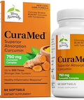 Terry Naturally Curamed 750Mg Antioxidant Supplement For Brain & Heart Health Support Dietary Supplement With Highpotency Curcumin Complex Kidney Liver & Immune Health Support 90 Softgels