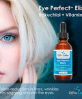 Qrxlabs Eye Perfect Elixir - With Bakuchiol (Retinol Alternative) Pure Argan And Rosehip Oils Squalane Vitamin C & E - Best Anti-Aging Treatment Serum For Bags Puffiness Wrinkles Crow Feet