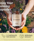 Herbamama Ashwagandha And Lemon Balm Kit - Bundle Of 1500Mg Ashwagandha Root Capsules & 1500Mg Lemon Balm Gummies - Vegan Non-Gmo Gelatin- - 2 Pack