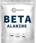 Micro Ingredients Beta Alanine Powder Pure Beta Alanine Supplement 2.2 Pounds (500 Days Supply) Filler Amino Energy Pre Workout Unflavored Non-GMO and Vegan Friendly