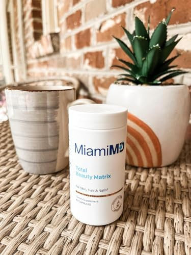 MiamiMD Total Beauty Matrix Collagen Supplements for Women Collagen Capsules with Vitamin C for Hair Skin and Nails Cruelty Free