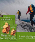 Sahale Snacks Mango Tango Almond Trail Mix, 1.5 oz Grab & Go Bags (18 Packs) - Dry-Roasted Deluxe Mixed Nuts with Dried Mango & Banana Chips - Non-GMO, Kosher Trail Mix & Certified Gluten-Free Snacks