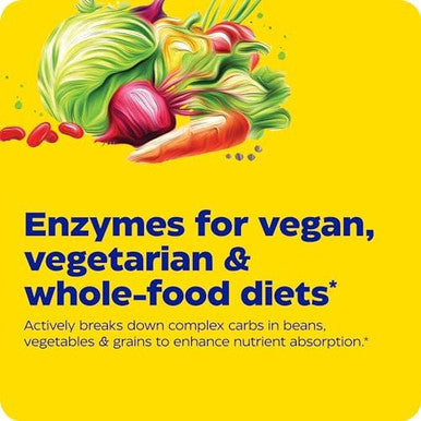 Enzymedica Veggiegest Digestive Enzymes For Vegan Vegetarian And Raw Diets Prevents Gas And Bloating 90 Count