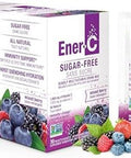 Enerc Sugar Energy Mixed Berry Multivitamin Drink Mix Vitamin C 1000Mg & Electrolytes Natural Immunity Support With Real Fruit Juice Powders Nongmo Vegan & Gluten 30 Count