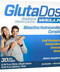 GlutaDose | Detox Everyday | Support Immune Function and Increase Energy | 400mg Glutathione+Vitamin C+Zinc | 30-Day Box | Liquid Vials | Made in USA (30 Doses)