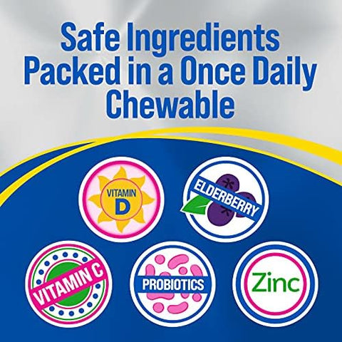 Culturelle Kids Complete Chewable Multivitamin + Probiotic For Kids and Immune Defense Probiotic With Vitamin C