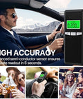 Layfitty Breathalyzer2026 Upgraded Alcohol Tester With Blue Lcd Digital DisplayPortable Alcohol Tester For Home Or Party Use With 10 Mouthpieces