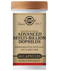 Solgar Advanced Multi-Billion Dophilus 60 Vegetable Capsules - Supports Healthy Intestinal Flora - 5 Billion Microorganisms Per Serving - Gluten Dairy Lactose & Milk No - Vegetarian - 60 Servings
