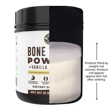 Left Coast Performance Vanilla Bone Broth Protein Powder From Grass Fed Beef - Non-GMO Ingredients Gut-Friendly Low Carb Dairy Free Protein Powder - Natural Collagen Source For Joint Support - Keto Friendly 16oz