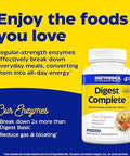 Enzymedica Digest Fullrange Everyday Digestive Enzymes Fastacting Gas & Bloating Relief 180 Count
