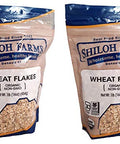 Shiloh Farms Organic Wheat Flakes - 16 Ounce Bag (Pack of 2) - Looks similar to old fashioned rolled oats, but significantly higher in fiber and protein